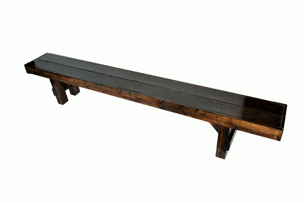 8' Rustic Farm Bench | Event Rentals